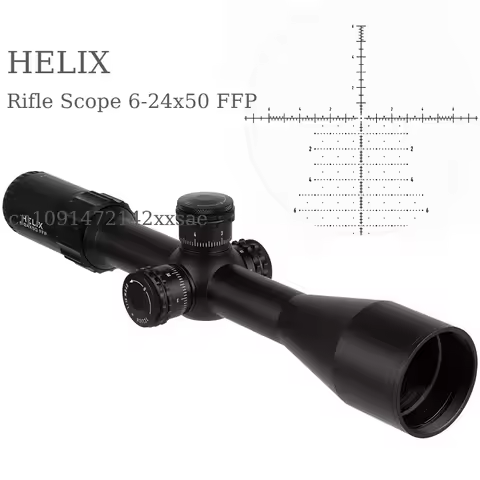ELEMENT Optics Helix 6-24x50 FFP First Focal Plane Riflescope w/ Zerostop 30mm Tube APR-2D MRAD Reti