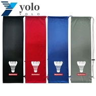 YOLO Tennis Racket Bags, Protective Sleeve Flannel Cover Badminton Racket Bag, Badminton Accessories 2 Rackets Drawstring Pocket 23cmx72cm Badminton Storage Case Racket Bag