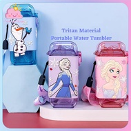 DISNEY Tritan Water Straw Bottle with Strap 280ml