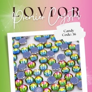 Candy - Premier Crystal by Lovior | Rhinestone Hotfix Diamond High Quality Pink Hijau Manik Batu Tam