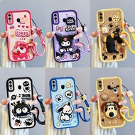 Casing Samsung A20 A30 patung pelekat comel phone casing