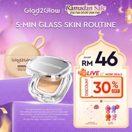 【NEW】Glad2Glow 5-Min Glass Skin Routine-Perfect Cover Glow Cushion+Flawless Blurring Skin Tint 12 Ho