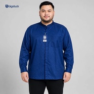 KEMEJA Bigstuck Shirt Men's Jumbo Long Sleeve Embossed Shirt 3XL - 7XL BIG Size - Shirt Men's Muslim