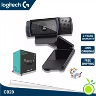 Logitech C920 PRO เว็บแคม HD,1080P  วิดีโอสเตอริโอ Full HD เลนส์กระจก,2ไมโครโฟน,5ft ความยาวสาย USB สำหรับ Skype,แฮงเอาท์,Google, Facetime Logitech-C920 One