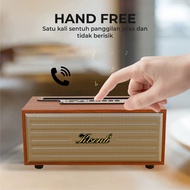 KISONLI - Speaker Bluetooth Portable Retro Klasik Wooden G-12A