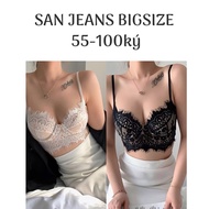 WOMEN'S BIGSIZE LACE BRA 55-90KG SANJEANSBIGSIZE
