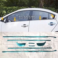 Nẹp Chân Kính Cerato 2016 2017 2018 ( Bộ 8 Chi Tiết ) - Nẹp Viền Chân Kính Kia Cerato