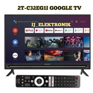 sharp led tv 32 inch 2t-c32eg1i google tv dvb-t2 android 11 - plus bracket