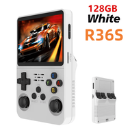 R36อัลตร้ามือถือ R36S ย้อนยุคเครื่องเล่นวิดีโอเกม IPS หน้าจอ128GB เครื่องเล่นเกมกระเป๋าแบบพกพาระบบลี