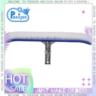 18 Inch Outdoor Pool Wall Brush Swimming Pool Cleaning Tool Aluminum Handle for Pond Spa Hot Spring 
