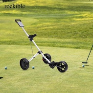 rockible 3 Wheel Push Pull Golf Cart,Golf Bag Carrier Cart,Easy to Carry Golf Pull