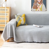 Decorative Honeycomb Waffle Plaid Sofa Blanket for Living Room Anti-slip Slipcover Knitted Thread Throws Piano Dustproof Cover Tablecloth Tapestry