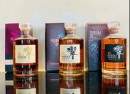 全港回收響HIBIKI： 響12，響17，響21，響30，響17年四季花鳥限定版，響12花鳥風月特別版，響17花鳥風月特別版，響21花鳥風月特別版，響12年日本白鷺限定版，響30