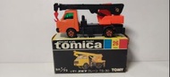 Tomica車仔 tomy 26 黑盒 Isuzu ELF Crane TS-30 Japan 日本製 黑臂紅身