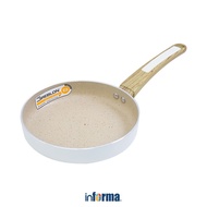 Informa Cooking Color 20 cm Hoshiko Frying Pan - White Frypan Pan Teflon Frying Pan Kitchen Equipmen