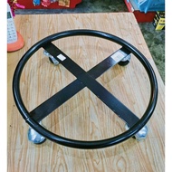 4 wheel iron gas tank rack roller / roda tong gas / trolley gas / gas trolley