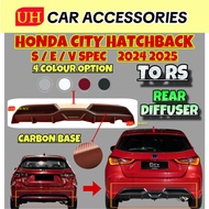 (TO RS) (REAR MIDDLE DIFFUSER) HONDA CITY FACELIFT HATCHBACK 2024 2025 REAR BUMPER SKIRT LIP CARBON