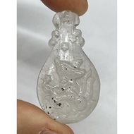 D7291 Natural Crystal Raw Ore White Crystal Symbiotic Mica Nine-Tailed Fox Nine-Tailed Fox Fox Fairy
