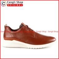 HM016 SEPATU SNEAKER KULIT HUSH PUPPIES PRIA ORIGINAL COKLAT BROWN ORI