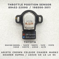 89452-22090 / 198500-3011 TPS Sensor - Toyota 1UZFE 1MZFE 1GFE 1FZFE 1JZGE 1JZGTE 2JZGE 2LTE Chaser 