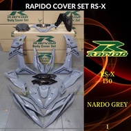 RAPIDO BODY COVER SET RSX RS-X 150 NARDO GREY (STICKER TANAM/AIRBRUSH) RSX COVERSET