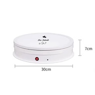 Qinmay แท่นหมุนโชว์สินค้า LED Douyin มีไฟส่องสว่าง ขนาด 45 ซม มีรีโมท รับน้ำหนัก 100 kg Electric Tur