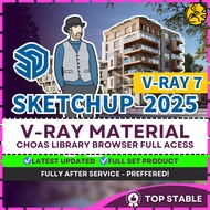 SketchUp v2026🔥Latest 【𝐈𝐍𝐒𝐓𝐀𝐋𝐋𝐀𝐓𝐈𝐎𝐍 𝐕𝐈𝐃𝐄𝐎】𝐋𝐈𝐅𝐄𝐓𝐈𝐌𝐄 Vray 7 | 6 | 5 Adv for Autodesk | 3ds Max | Revit