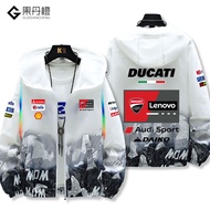 เสื้อแจ็คเก็ตกันแดดมอเตอร์ไซค์ Ducati DUCATI AUDI SPORT Motogp เสื้อกั๊กฤดูร้อนแบบหลวมๆ ปกปิดศีรษะ เ