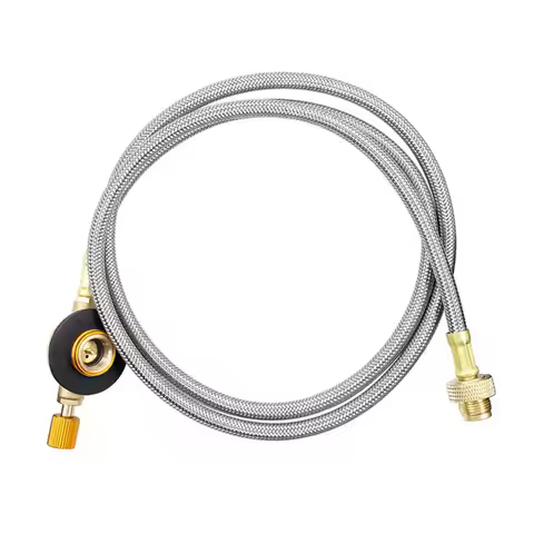 Isobutane/Easy-Clic/Mapp/Butane Canister Hose Extension Adapter for EN417 Camping Stove Outdoor Cook