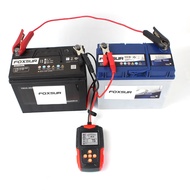 FOXSUR 12V 24V Smart Battery Tester &amp; Analyzer For Cars GEL AGM Automotive Quick Load Plug Cranking Check Diagnostic Scan Toolls