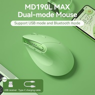 BOW MD190L MAX/MW190L MAX Wireless Ergonomic Mouse  2.4G/Dual-Mode Silent Portable Rechargable Mouse