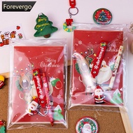 FOREVERGO Christmas Gifts for Kids Stationery set Party Favor Pencil Notebook Keychain Xmas School G