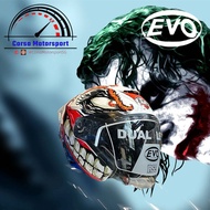 [SG Seller 🇸🇬] PSB Approved Evo RS9 Clown Gloss Joker DC Comics Gotham Motorcycle Open Face Helmet
