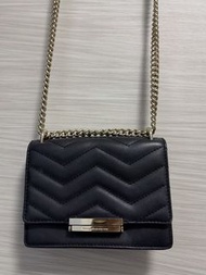 Kate Spade 黑色菱格鏈條手袋