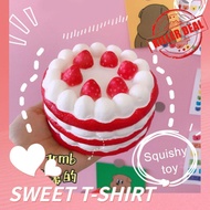 Squishy Slow Rebound Pinch Music Soft Simulation Cake Model Decompression Fruit Food Strawberry S3L1
