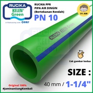 PROMO- PIPA PPR PN 10 PN10 AIR PANAS 1-1/4" 40MM 40 MM RUCIKA GREEN TIGRIS - Actuvo Store