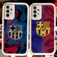 H37 Barcelona White Casing for Samsung A04s A36 A14 A05S A56 A35 A34 A24 S25 Ultra A15 A54 A55 A25 A