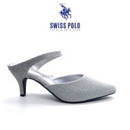 Swiss Polo Women Bling-bling High Heels Shoes Pointed Toe Kasut Tumit Heels Party Heels SP5330 (Blac