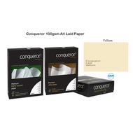 A4 Conqueror Paper 100gsm Premium A4 Paper 100gsm (10's / 50's / 100's)