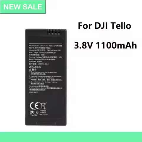 ZRTZ Newest 3.8V 1100mAh Drone Battery For DJI Tello Flight Battery For Tello Accessories