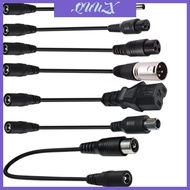 QUU DC5521 to 3Pin DC5525 Conversion Cable Female to Male Female Adapter Wire