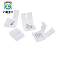 ZILUOLAN LED Strip Connector Kit, 4 Pin  LED Strip Connector, Quick 10mm Width T/L Shape Strip Conne