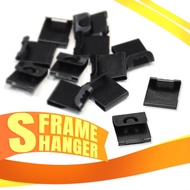(10 pcs / pack+screw) Frame Hanger | Frame S Hanger | Frame Clip Hanger | Picture Frame Clip | Back 