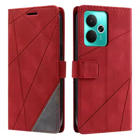 Leather Case Realme 14/14T Flip Cover for Oppo Realme 14 Realme 14T P3 5G Capa Magnetic Luxury Walle