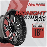 [1 PCS] Sport Rim18 Inch Midnight Ranger Triton Hilux Dmax 4x4 Sport Rim 4wheels Fortuner Tank 300 S