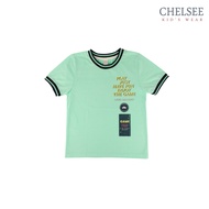 Chelsee เสื้อยืดคอกลม แขนสั้น พิมพ์ลาย ผ้า 100%Cotton เด็กผู้ชาย อายุ 1.5-10 ปี เสื้อผ้าเด็กโต รุ่น 