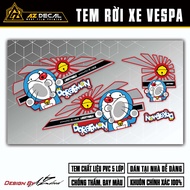 Tem Vespa Sprint / Primavera Mẫu Liberty Walk Doraemon | VPSP54 | Team Decal Hình Dán Xe Máy Vespa C