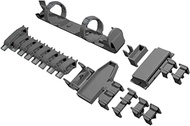 F Model FC35638 1/35 German Army Light Tank 38 (t) Tool Clamp Set Plastic Model Parts