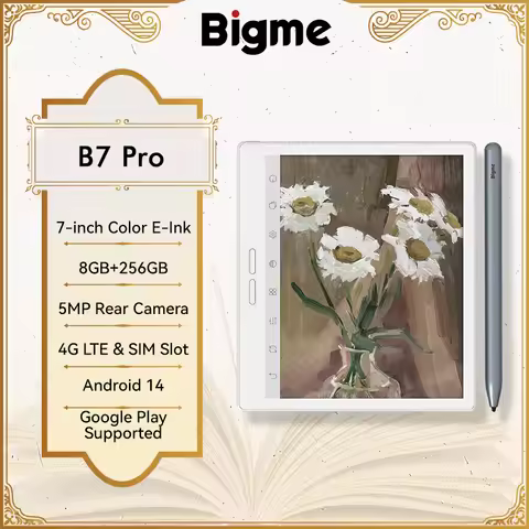 Bigme B7 Pro ebook reader, 7'' color e-ink electronic book, Android 14 OS, 8+256GB, 300 PPI e-book, 