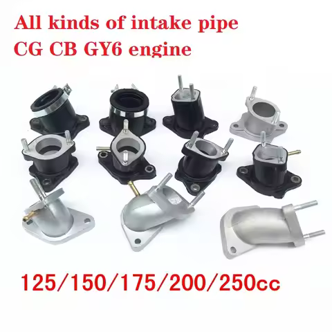 motorcycle cg cb gy6 engine 30mm intake pipe manifold ATV quad dirt pit bike cqr 125cc 150cc 200cc 2